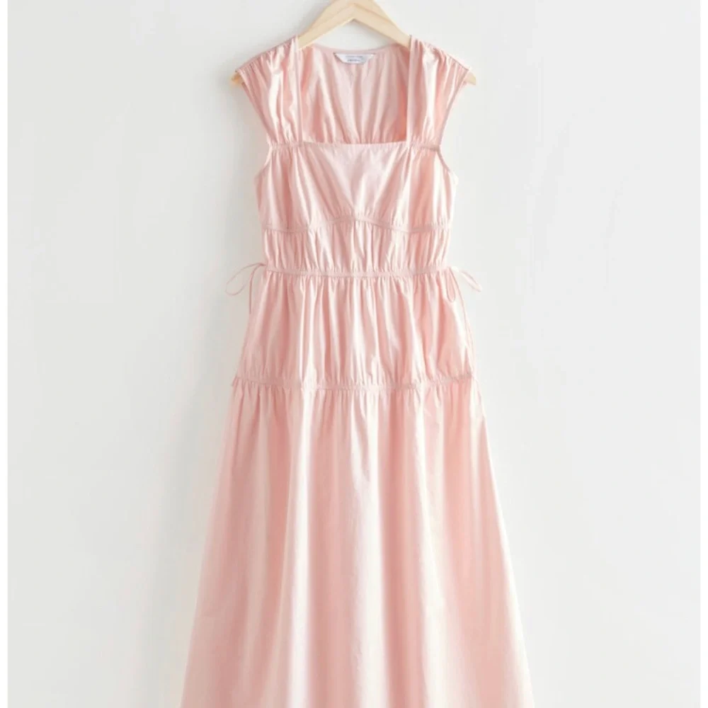 & other stories pink midi dress - Picture 4 of 6